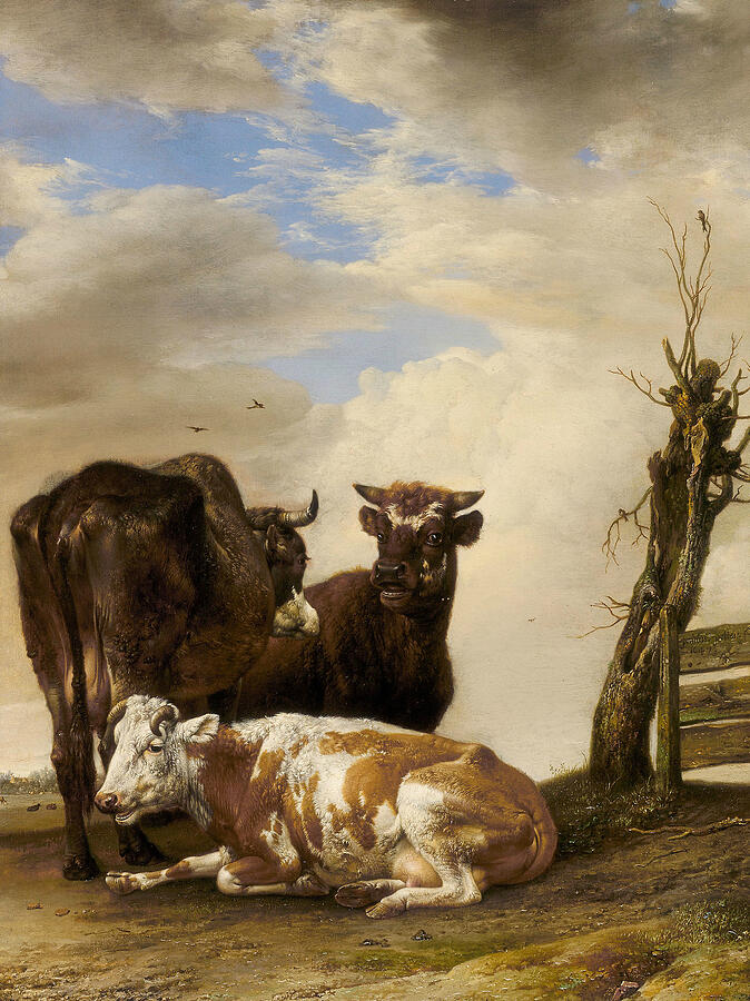 two cows painting