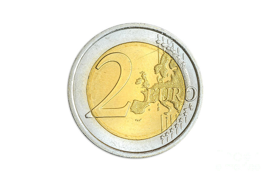 Two Euro Coin #1 Photograph by Benny Marty