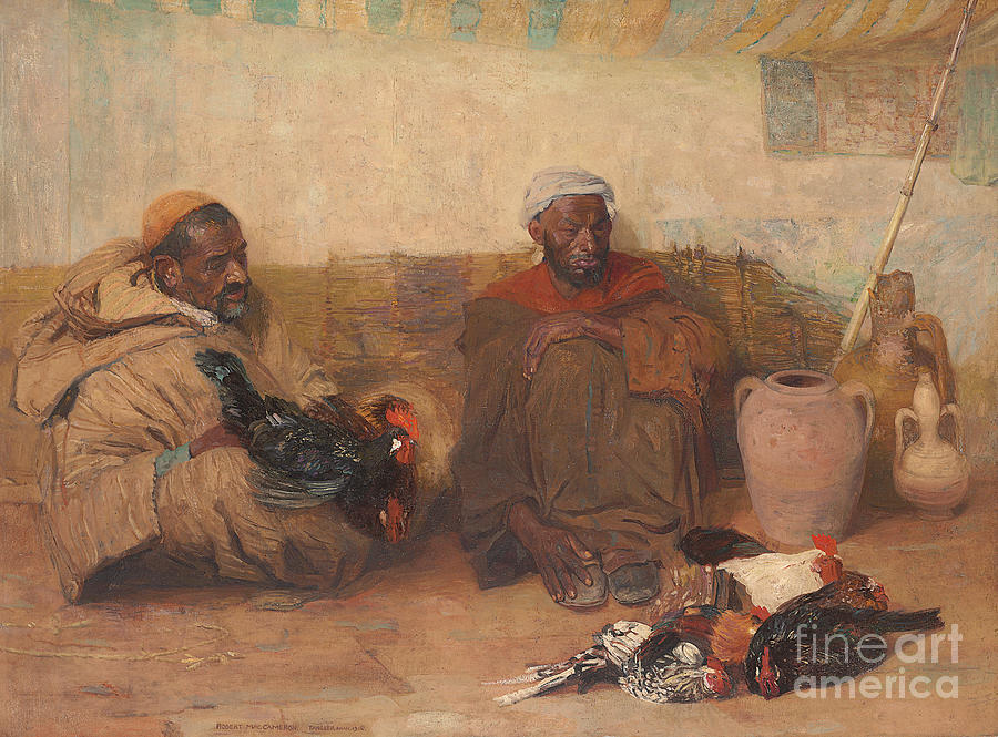 Two Men Of Tangiers, 1908 Painting by Robert Lee Maccameron