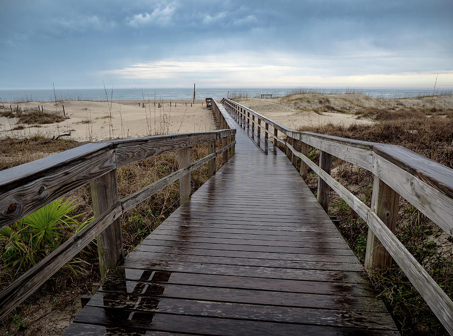 Tybee Boardwalk Photograph by Morey Gers - Fine Art America