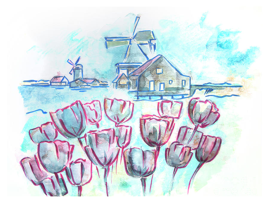 typical Holland #2 Drawing by Ariadna De Raadt