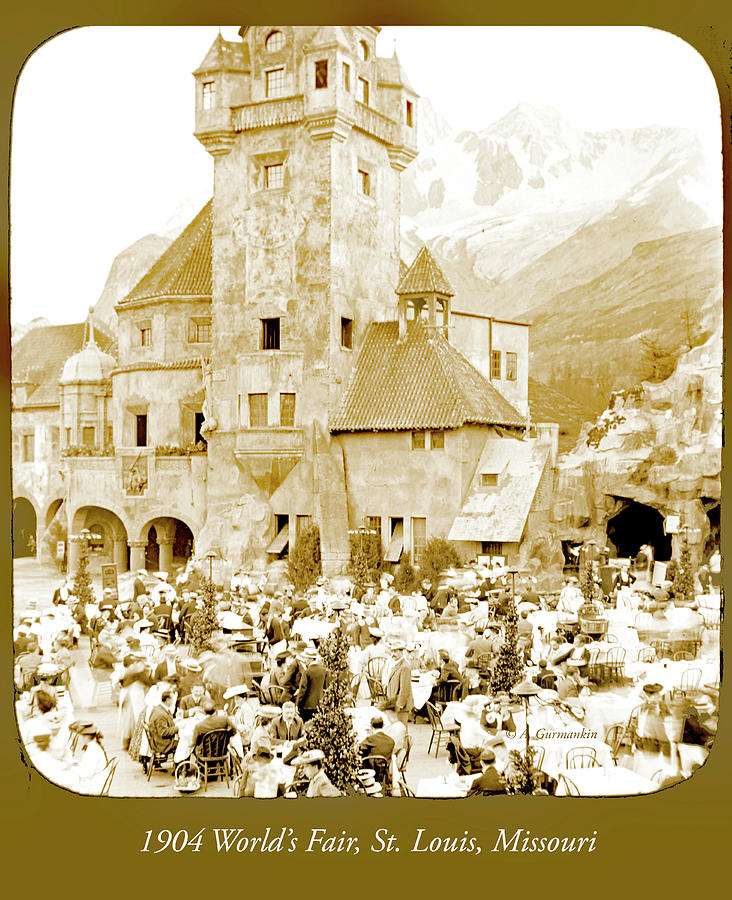 Tyrolean Apls Palace, 1904 Worlds Fair #1 Photograph by A Macarthur Gurmankin