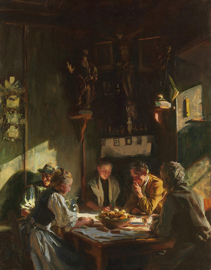 John Singer Sargent Painting - Tyrolese Interior #1 by John Singer Sargent