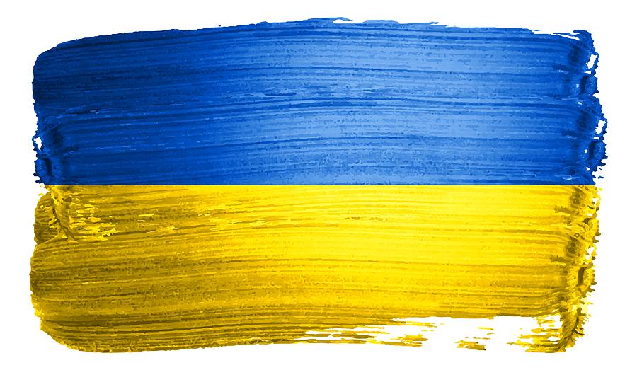 Flag Digital Art - Ukraine  #1 by Jo Kiwi