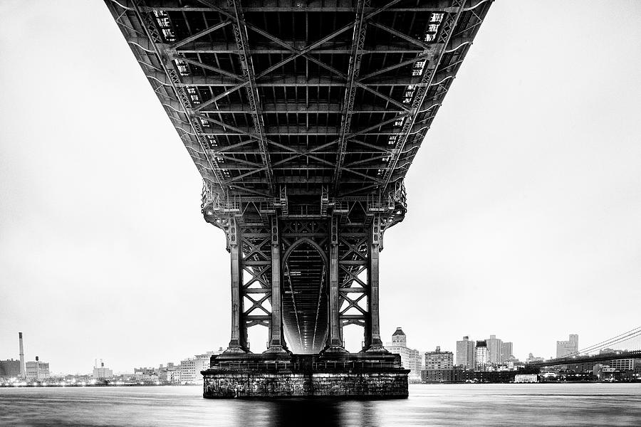 Under Manhattan Bridge, Nyc #1 Digital Art by Antonino Bartuccio