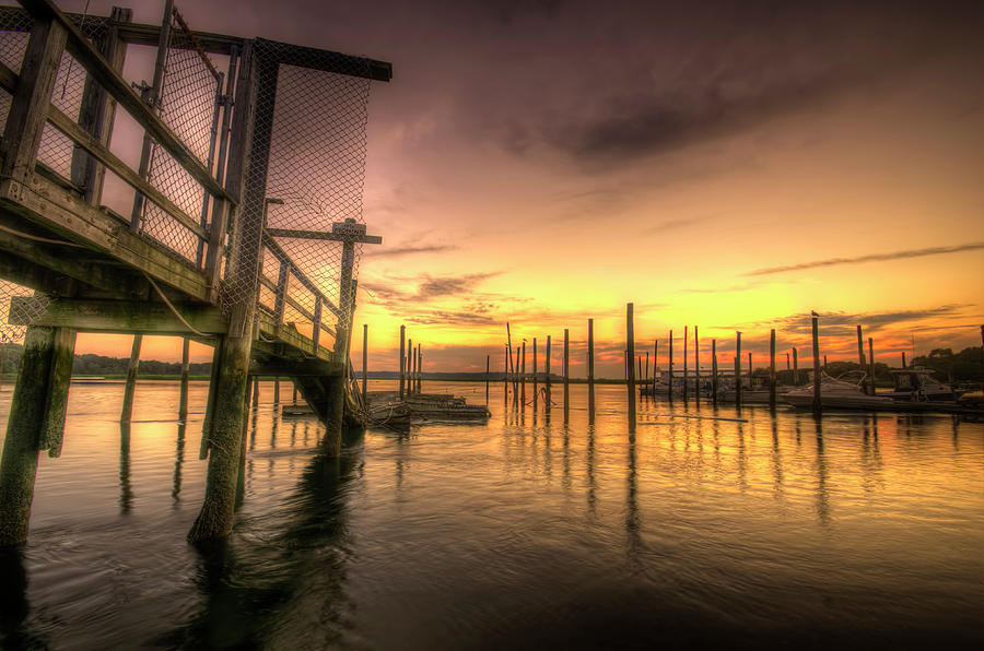 Under The Boardwalk Photograph by Ryan Brook