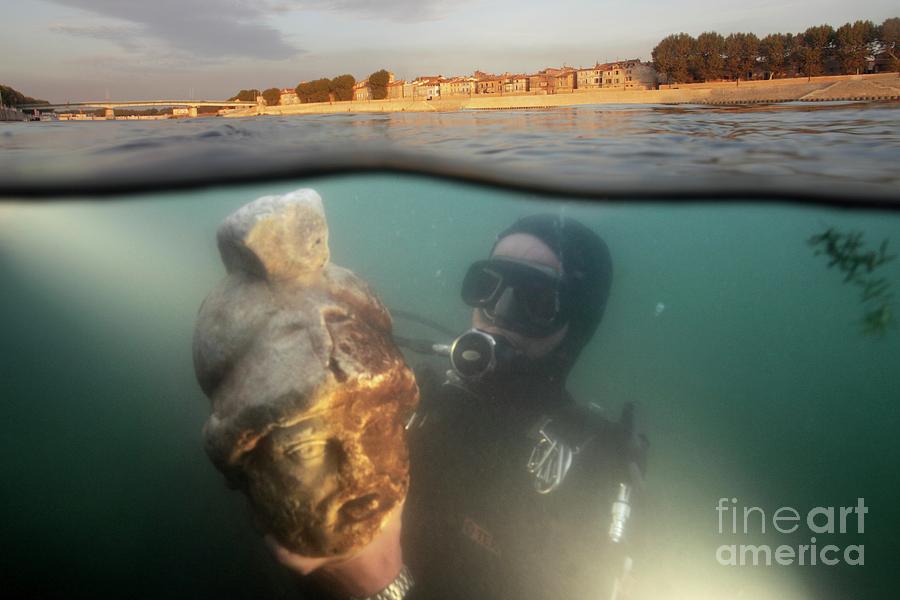 Underwater Archaeology Photograph by Patrick Landmann/science Photo Library