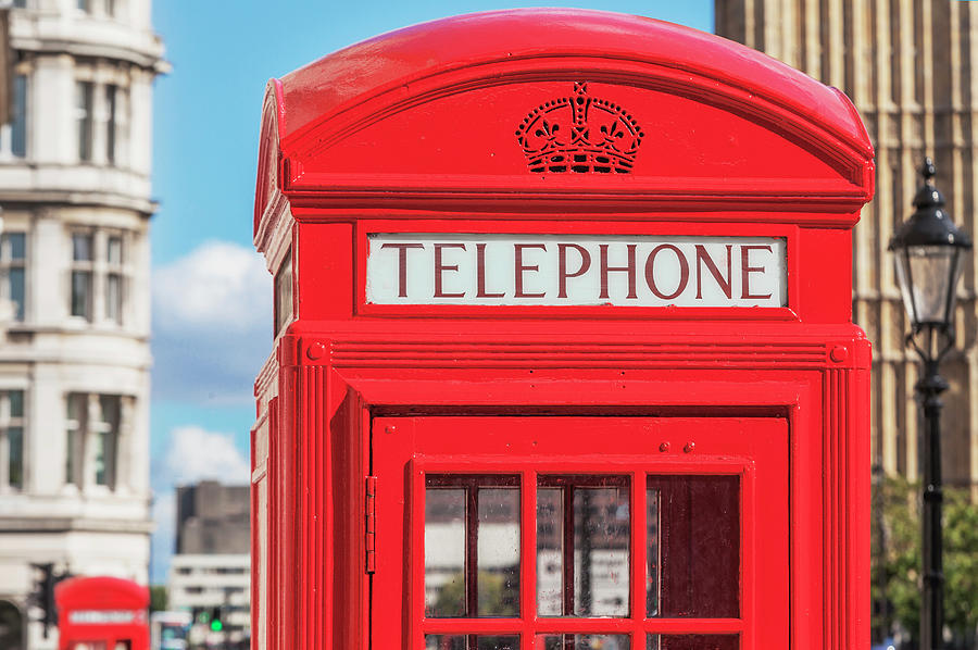 United Kingdom, England, London, Great Britain, British Isles, Red Phone Booth #1 Digital Art by Marco Simoni