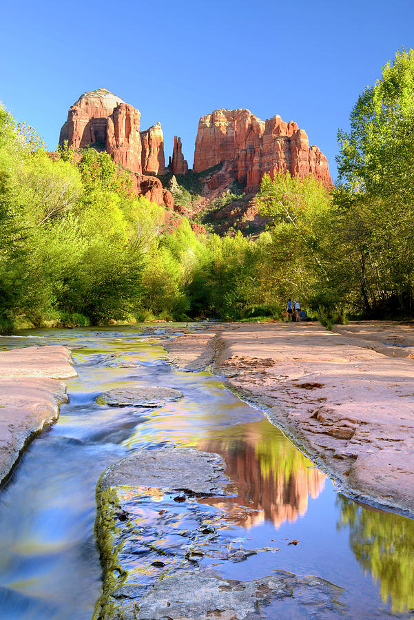 United States, Arizona, Sedona, Red Rock State Park, The Cathedral Rock #1 Digital Art by Francesco Carovillano