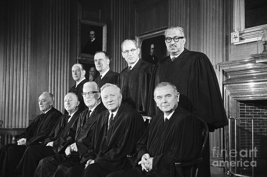 Washington D.c. Photograph - United States Supreme Court Justices #1 by Bettmann