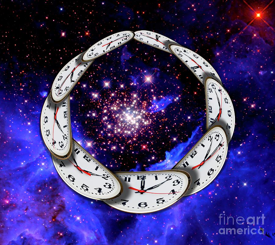 Universe And Circular Time Photograph by Victor De Schwanberg/science ...