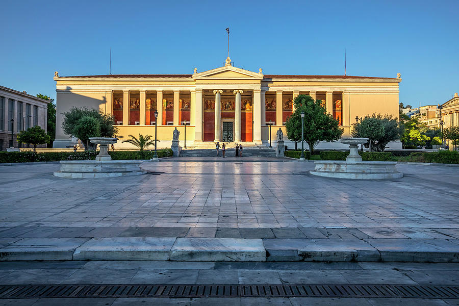 University, Athens, Greece #1 Digital Art by Claudia Uripos