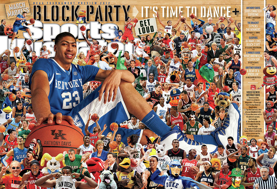 University Of Kentucky Anthony Davis, 2012 March Madness Sports Illustrated Cover Photograph by Sports Illustrated