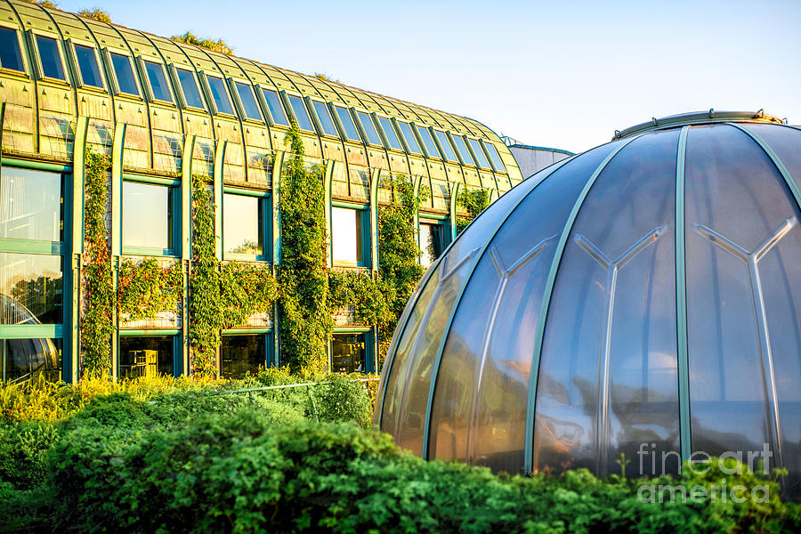 Sunrise Photograph - University Of Warsaw Library With by Rosshelen Sunrise Photograph - University Of Warsaw Library With by Rosshelen