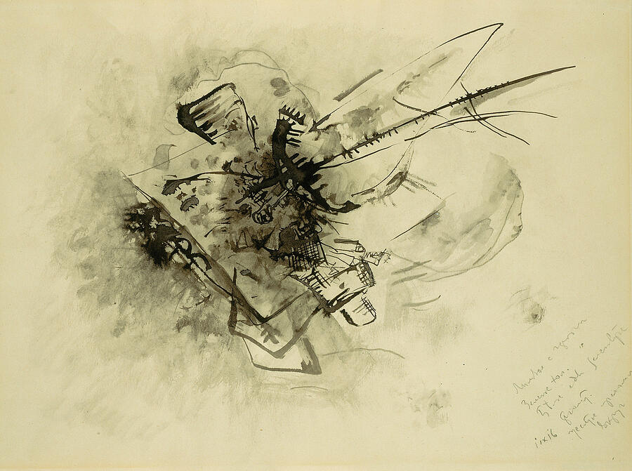 Untitled, from 1916 Drawing by Wassily Kandinsky