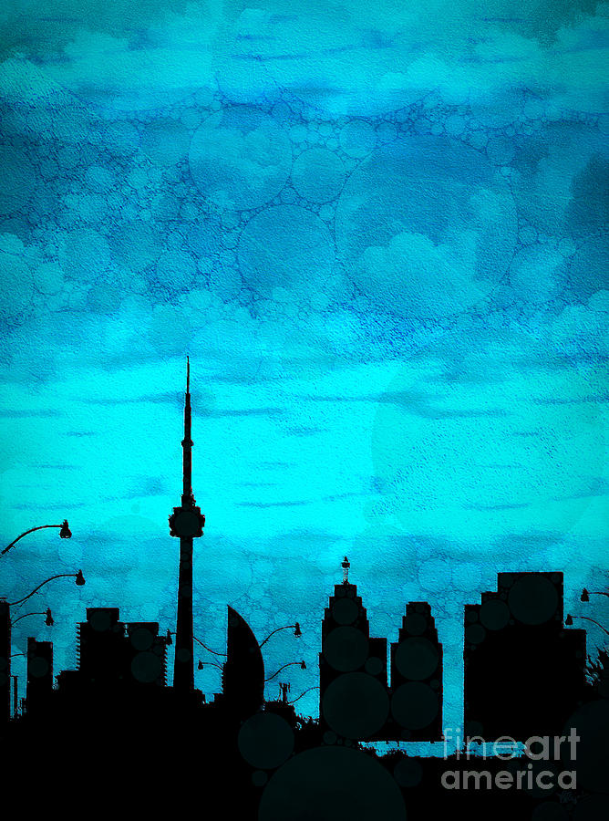 Urban Skyline  #2 Digital Art by Diana Rajala