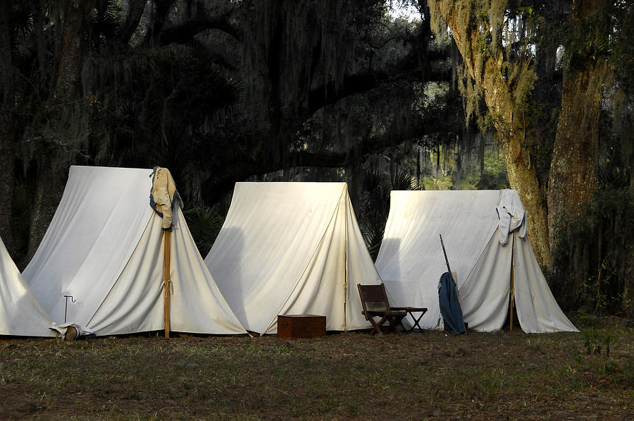 US Army tents 1800s #1 Photograph by David Lee Thompson