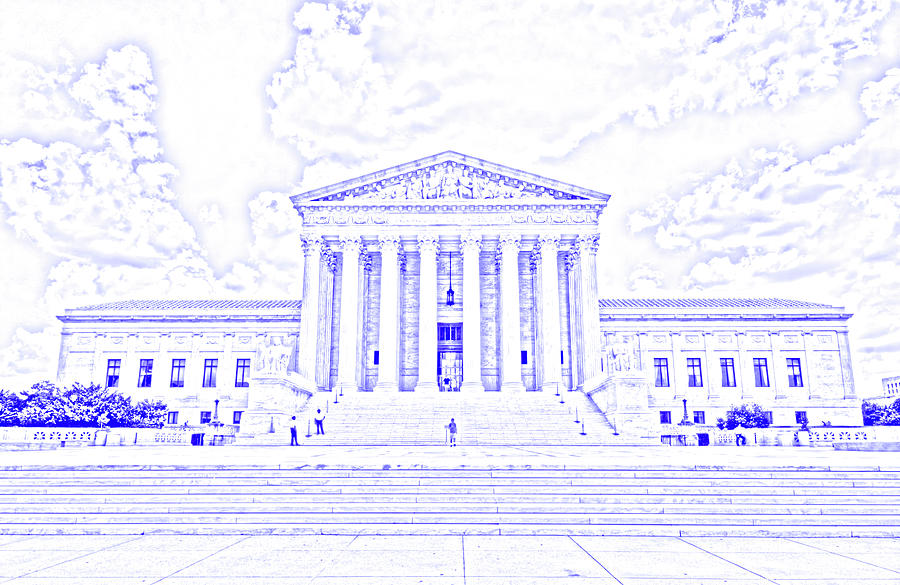 US Supreme Court Drawing Digital Art by Craig Fildes