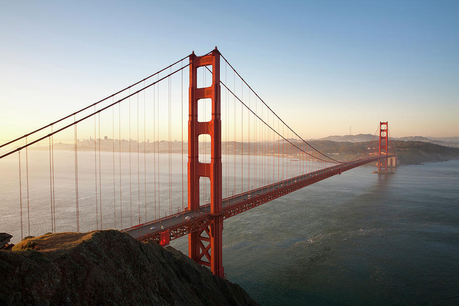 Usa, California, Golden Gate Bridge #1 Digital Art by Massimo Ripani