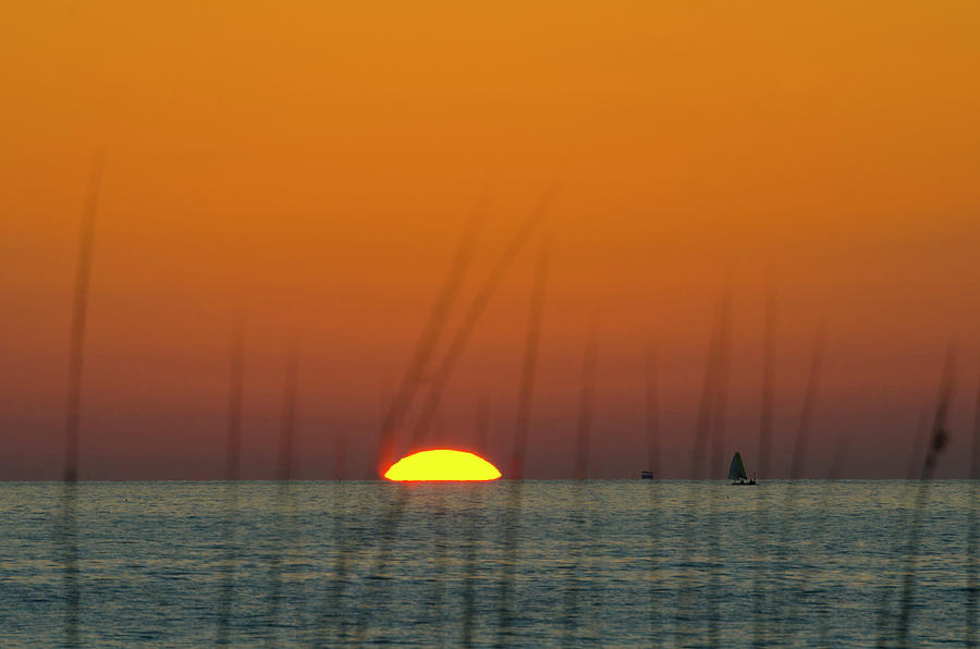 Sunset Photograph - USA, Florida, Sarasota, Siesta Key #1 by Bernard Friel