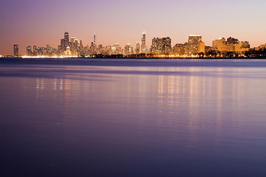 Usa, Illinois, Chicago, City Skyline #1 Photograph by Henryk Sadura