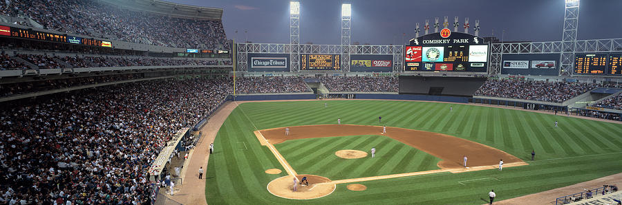 Panoramic View of the Chicago White Sox Ballpark Editorial Photography -  Image of chicago, play: 160607282