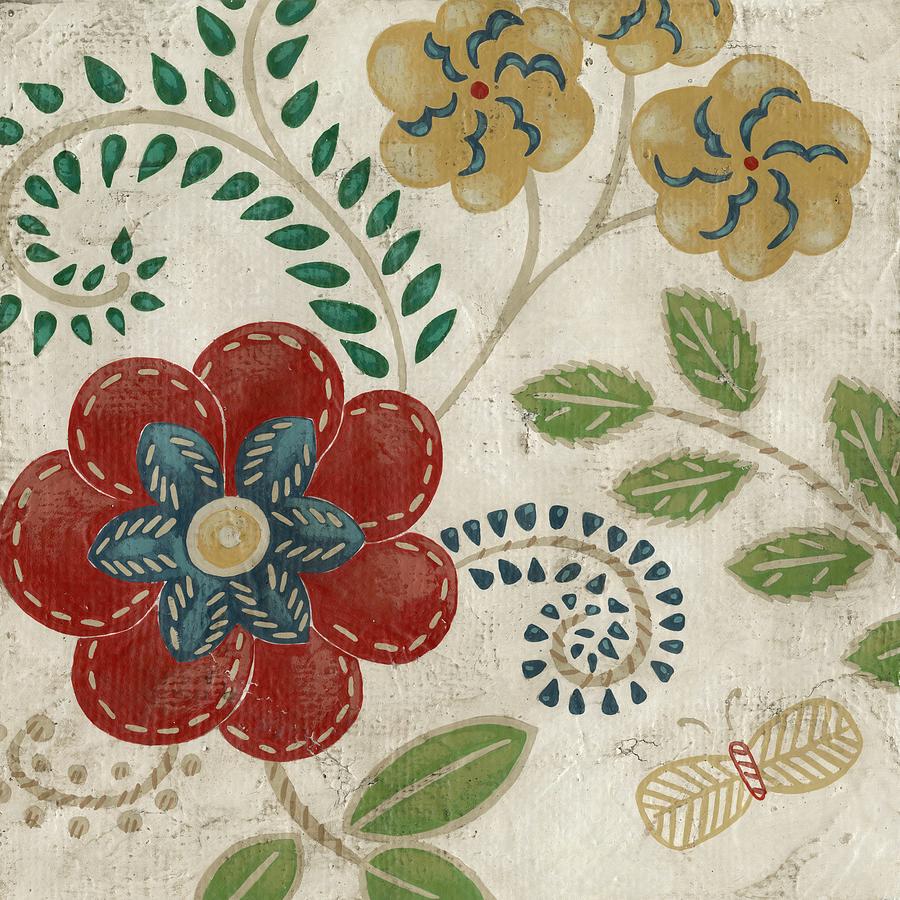 Flower Painting - Valentine Tapestry I #1 by Chariklia Zarris
