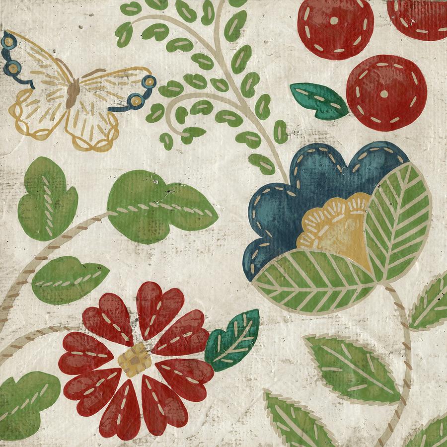 Flower Painting - Valentine Tapestry II #1 by Chariklia Zarris