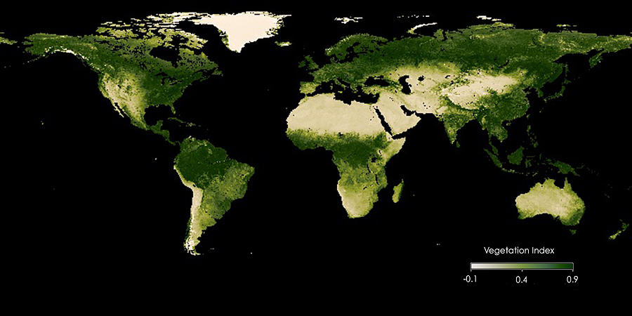 Vegetation Index Map, July 2020 #1 Photograph by Science Source