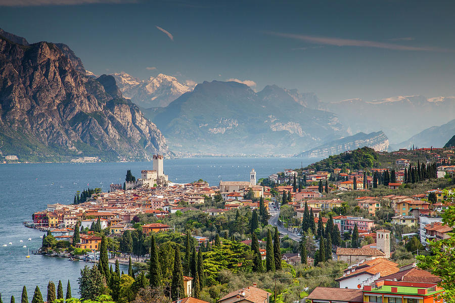 Veneto, Lake Garda, Malcesine, Italy #1 Digital Art by Davide Erbetta