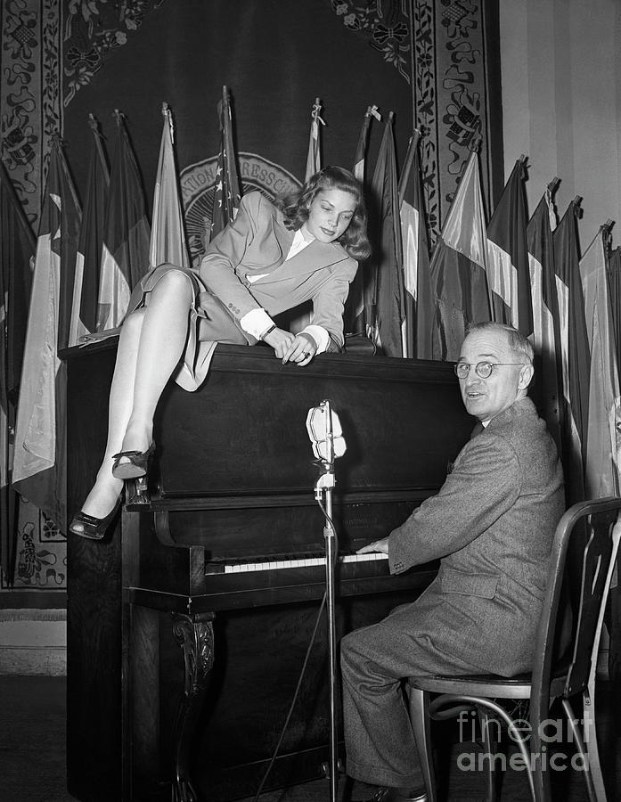 Vice-president Truman Plays Piano #1 Photograph by Bettmann