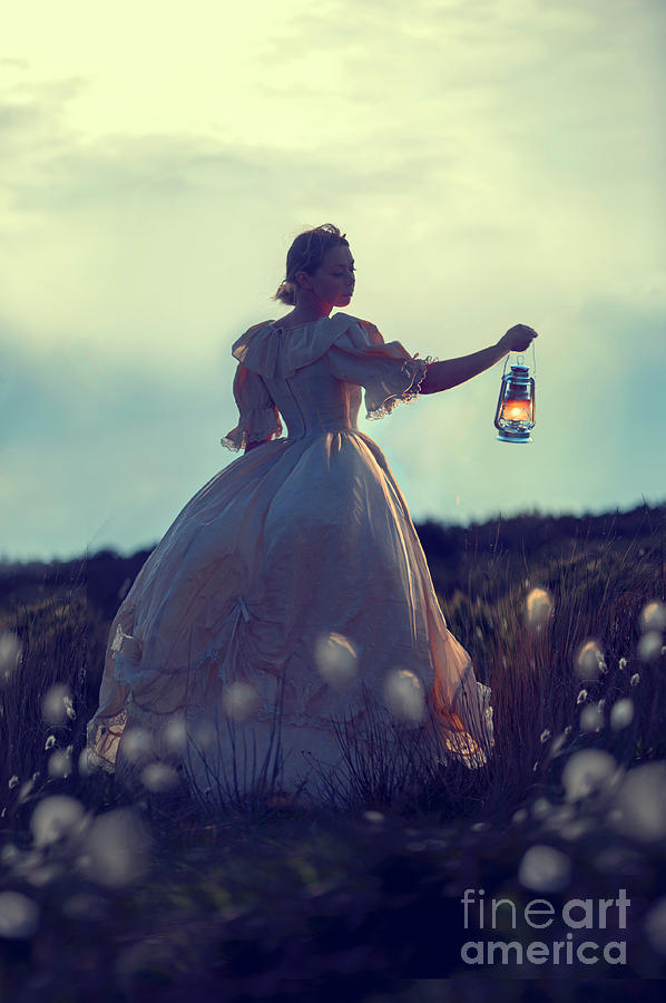 Victorian Woman With Lantern  #1 Photograph by Lee Avison
