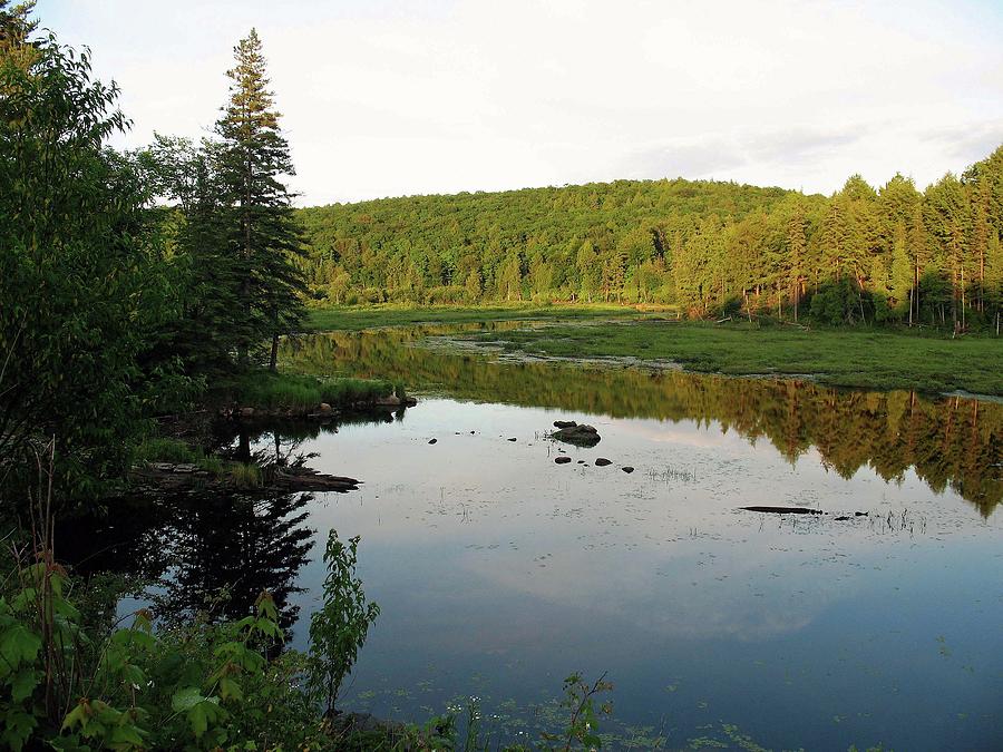 Water Photograph - View Along Highway 60 by Cheryl Dumoulin Water Photograph - View Along Highway 60 by Cheryl Dumoulin