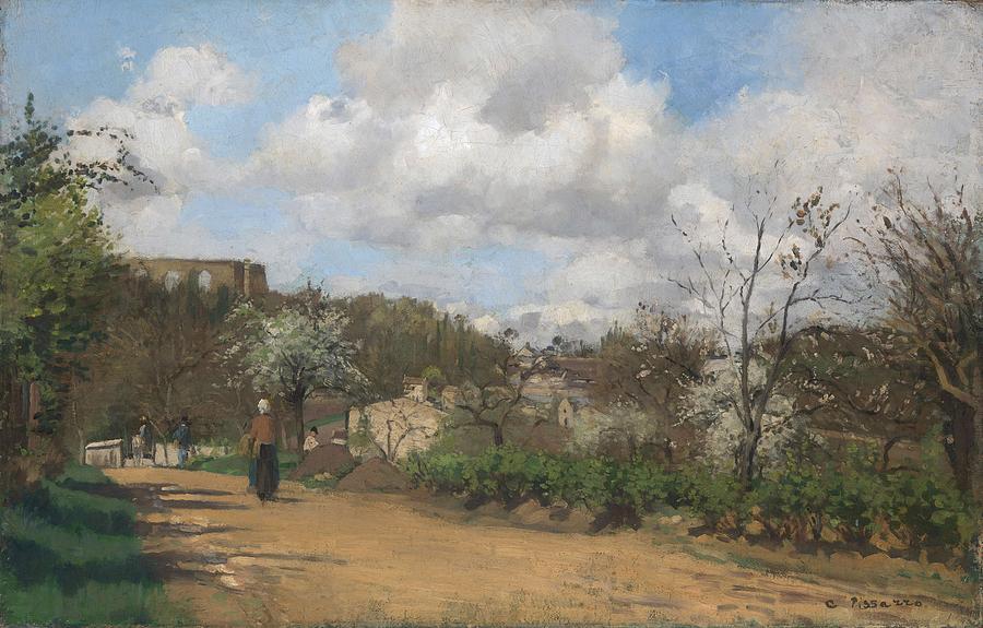 Camille Pissarro Painting - View from Louveciennes #1 by Camille Pissarro