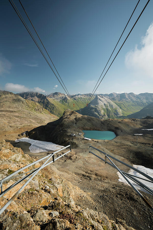 View From The Cable Car, Diavolezza, Graubnden, Switzerland #1 Photograph by Rainer Mirau
