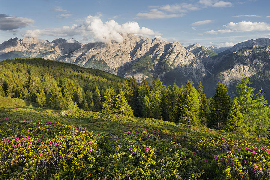 View From The Hochstein To The Lienz Dolomites, East Tyrol, Tyrol, Austria #1 Photograph by Rainer Mirau