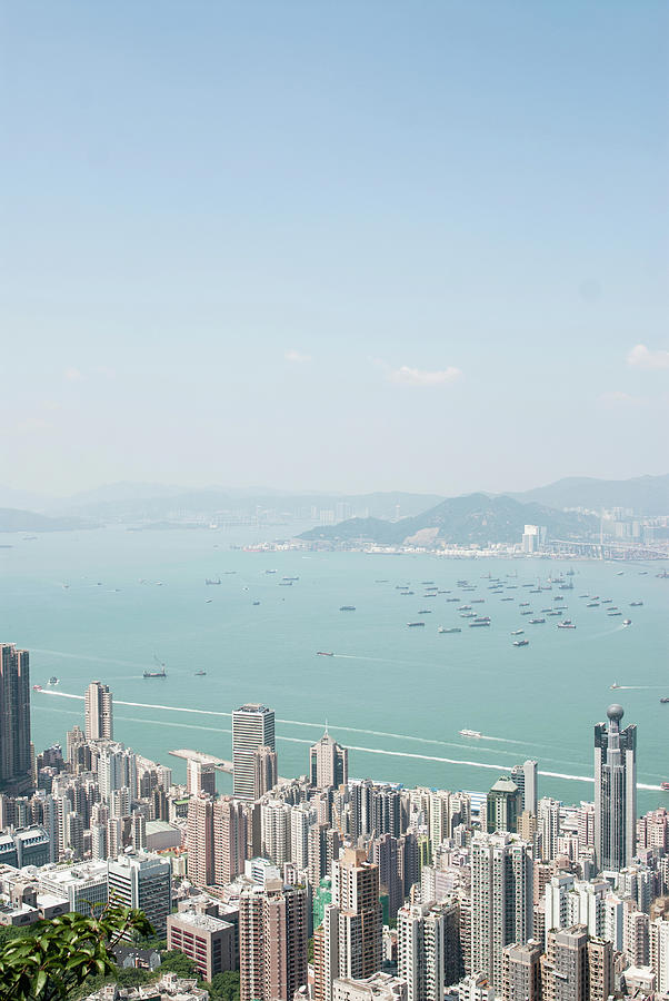 View From Victoria Peak, Hong Kong Digital Art by Rosanna U - Fine Art