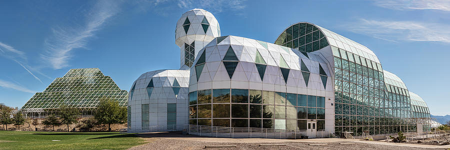 Architecture Photograph - View Of Biosphere 2, Tucson, Arizona #1 by Panoramic Images