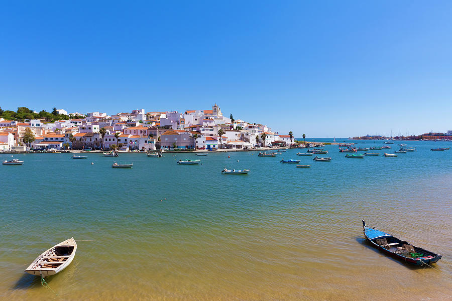View Of Ferragudo, Algarve, Portugal #1 Photograph by Werner Dieterich
