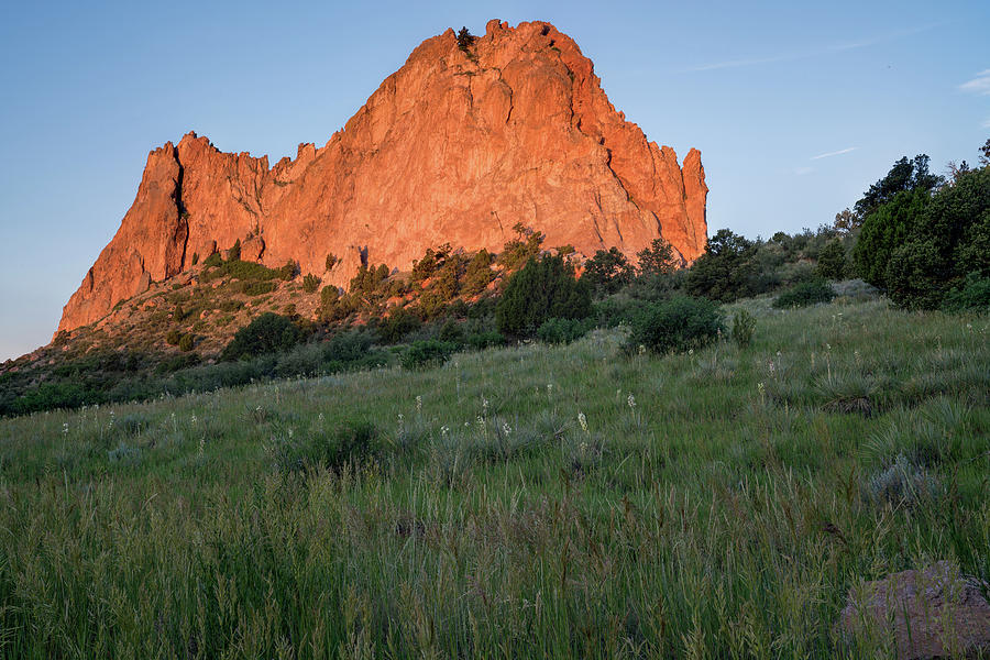 View of Sandstone rock formations in Garden of the Gods in Colorado Springs USA #1 Photograph by Kyle Lee
