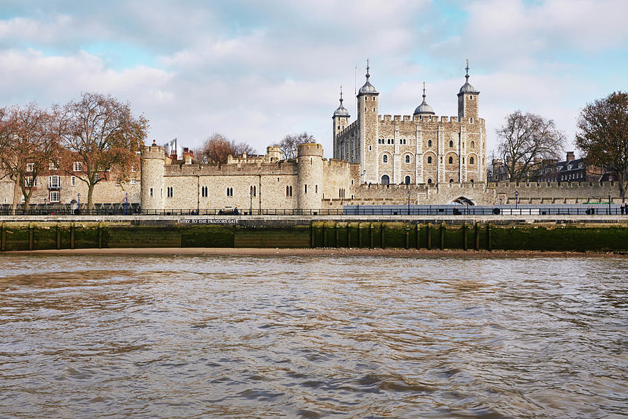 Tower Of London Digital Art - View Of The Tower Of London And The Thames, London, Uk #1 by Frank And Helena
