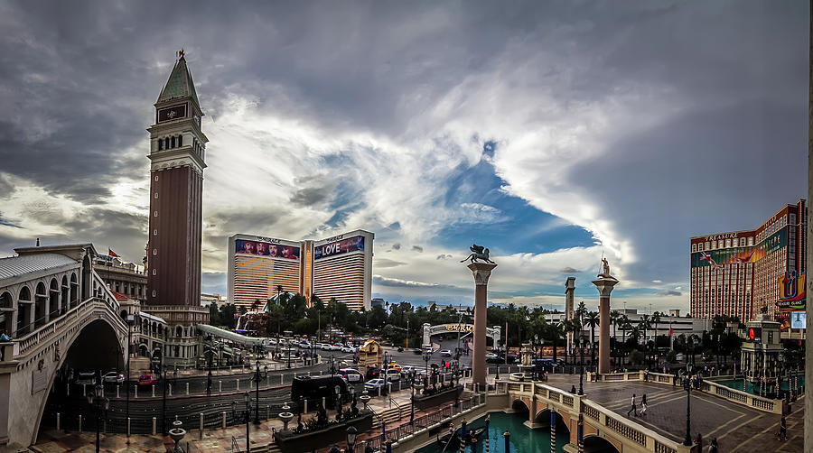  View of The Venetian Hotel   #1 Photograph by Alex Grichenko