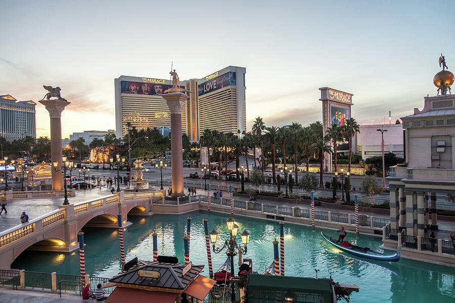 View of The Venetian Hotel Resort and Casino  #1 Photograph by Alex Grichenko