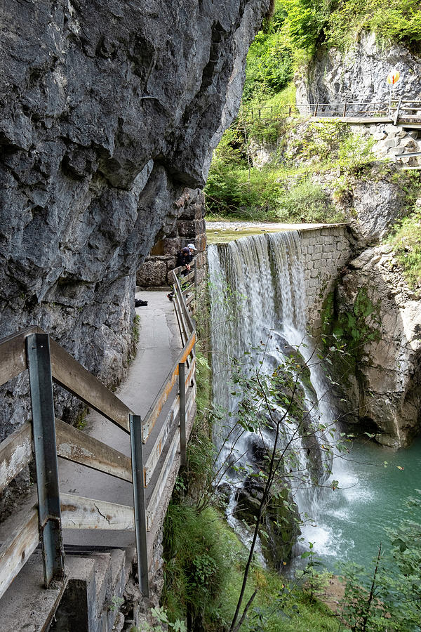 View Of The Waterfall In The Rappenlochschlucht, Dornbirn, Vorarlberg, Austria, Europe #1 Photograph by Sonia Aumiller