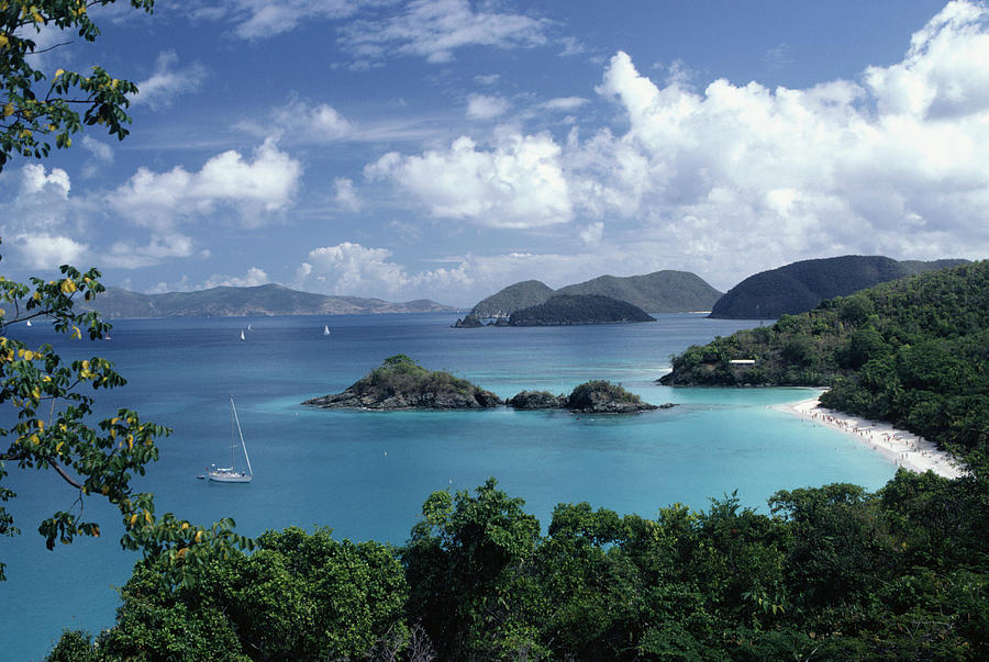 View Of Trunk Bay, St. John, Us Virgin #1 Photograph by Dc Productions