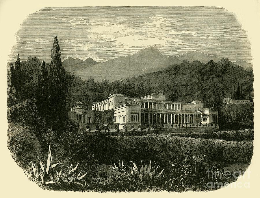 Villa Of The Younger Pliny #1 Drawing by Print Collector