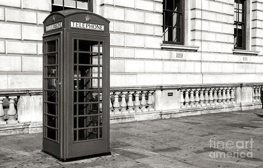 Vintage London Telephone Booth #1 Photograph by John Rizzuto