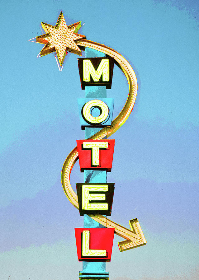 Vintage Motel Sign Photograph by Dusty Maps - Fine Art America