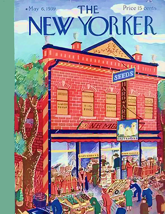 Vintage Digital Art - Vintage New Yorker Cover - Circa 1935-2 #2 by Marlene Watson