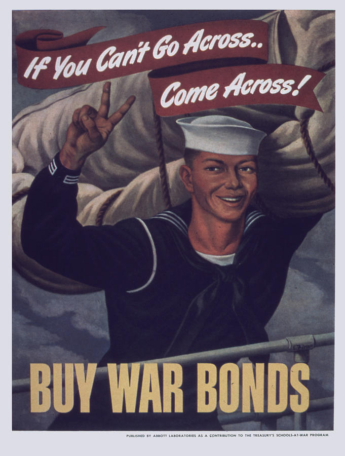 Vintage poster - Buy War Bonds Painting by Vintage Images | Fine Art ...